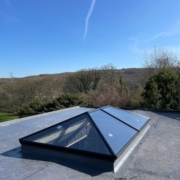 korniche Lantern rubber roof installation